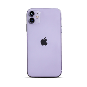 Una foto del modelo iPhone 11 en color morado vendido por Catapu Perú.