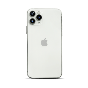 Una foto del modelo iPhone 11 Pro en color plata vendido por Catapu Perú.