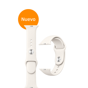 Banda de silicona Watch, 44mm, Blanco