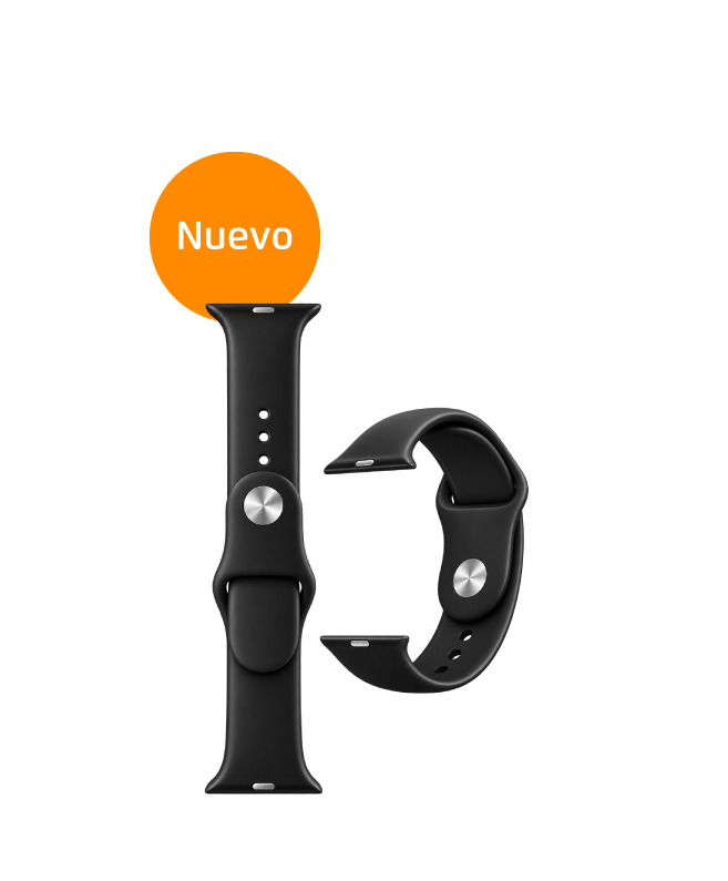 Banda de silicona Watch, 40mm, Negro